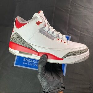 Jordan 3 Retro Fire Red size 9.5 DN3707-160 2022 PRE-OWNED